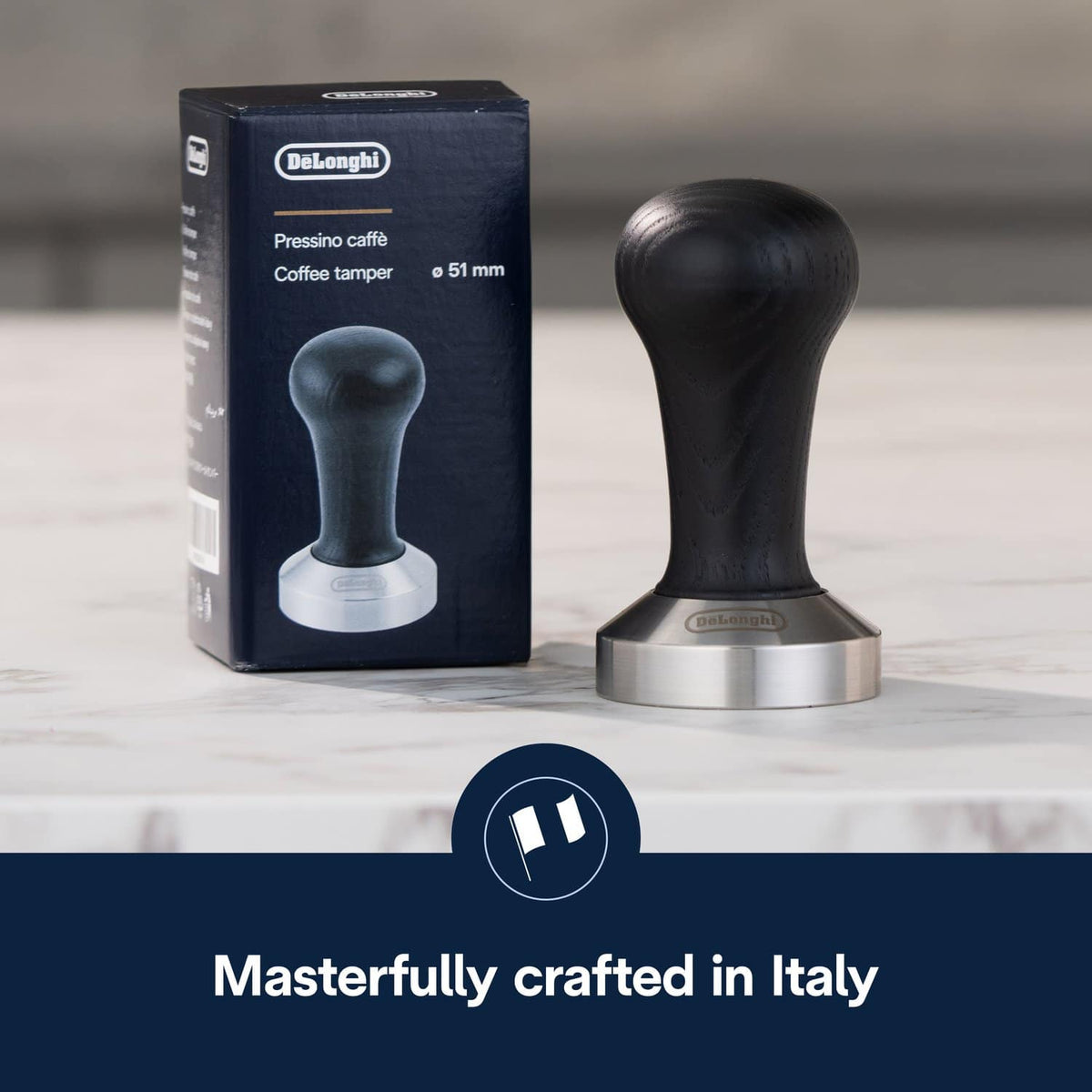 De'Longhi - 51mm Coffee Tamper - Black