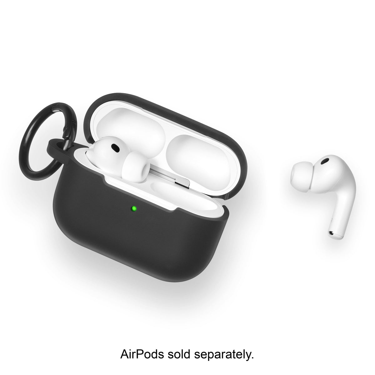 Insignia™ - Silicone Case for Apple AirPods Pro 3 - Black