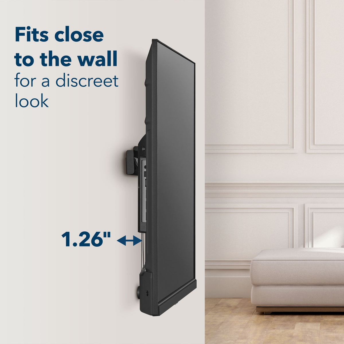 Insignia™ - Fixed TV Wall Mount for Most 19-55" TVs, Up to 65 lbs - Black