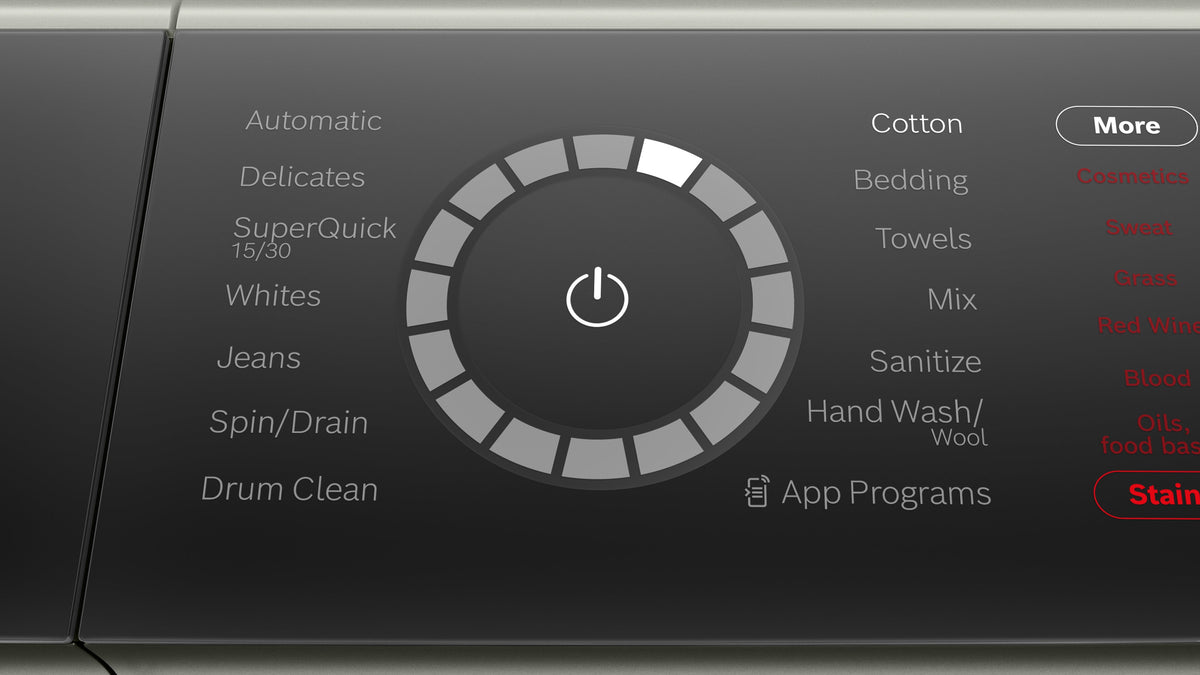 Bosch - 800 Series 2.4 Cu. Ft. High-Efficiency Stackable Smart Front Load Washer with Steam and 4D Wash System - Pearl steel