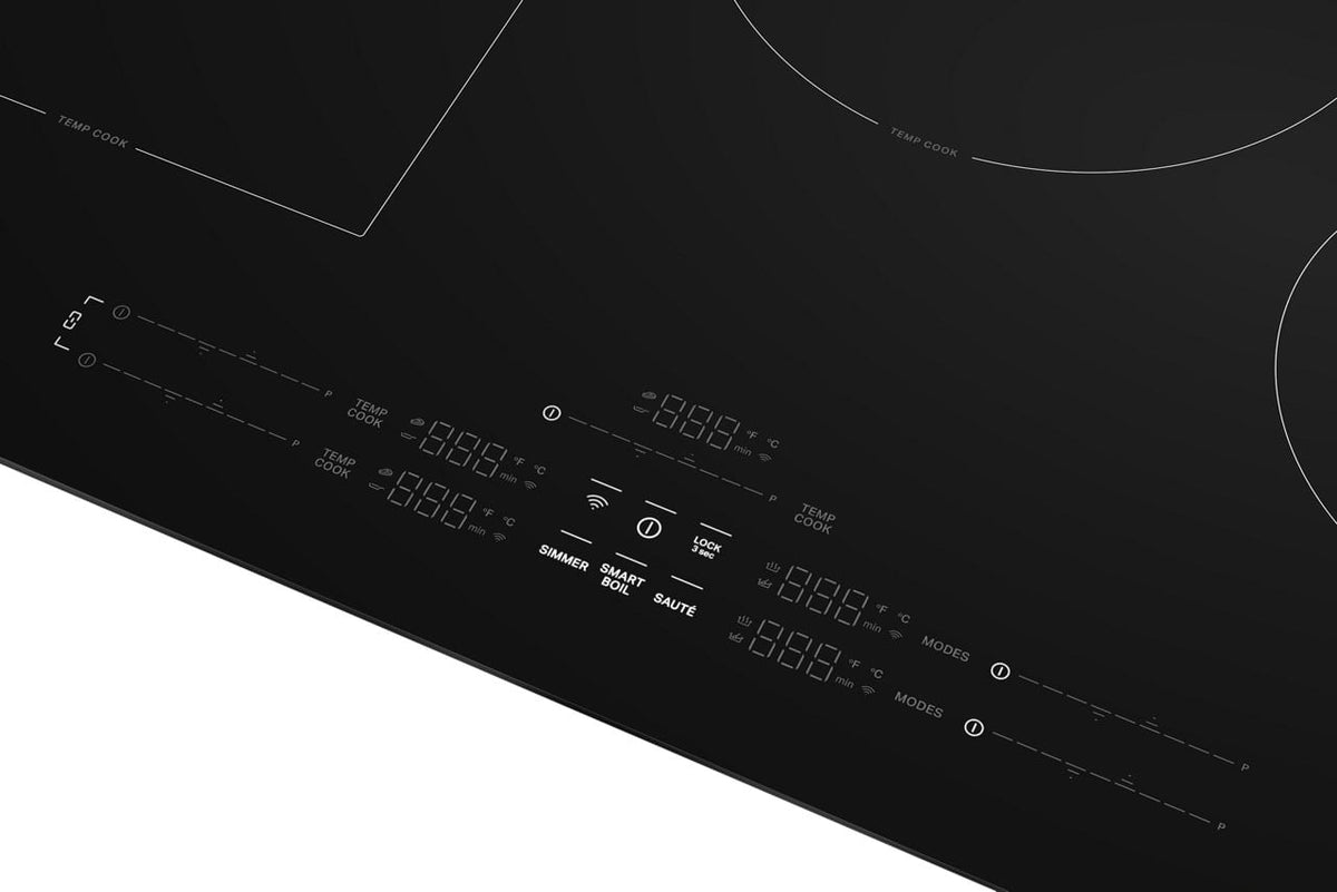 KitchenAid - 36 in. Wide 5 element Electric Induction Cooktop withTemp Cook Induction Technology - Black