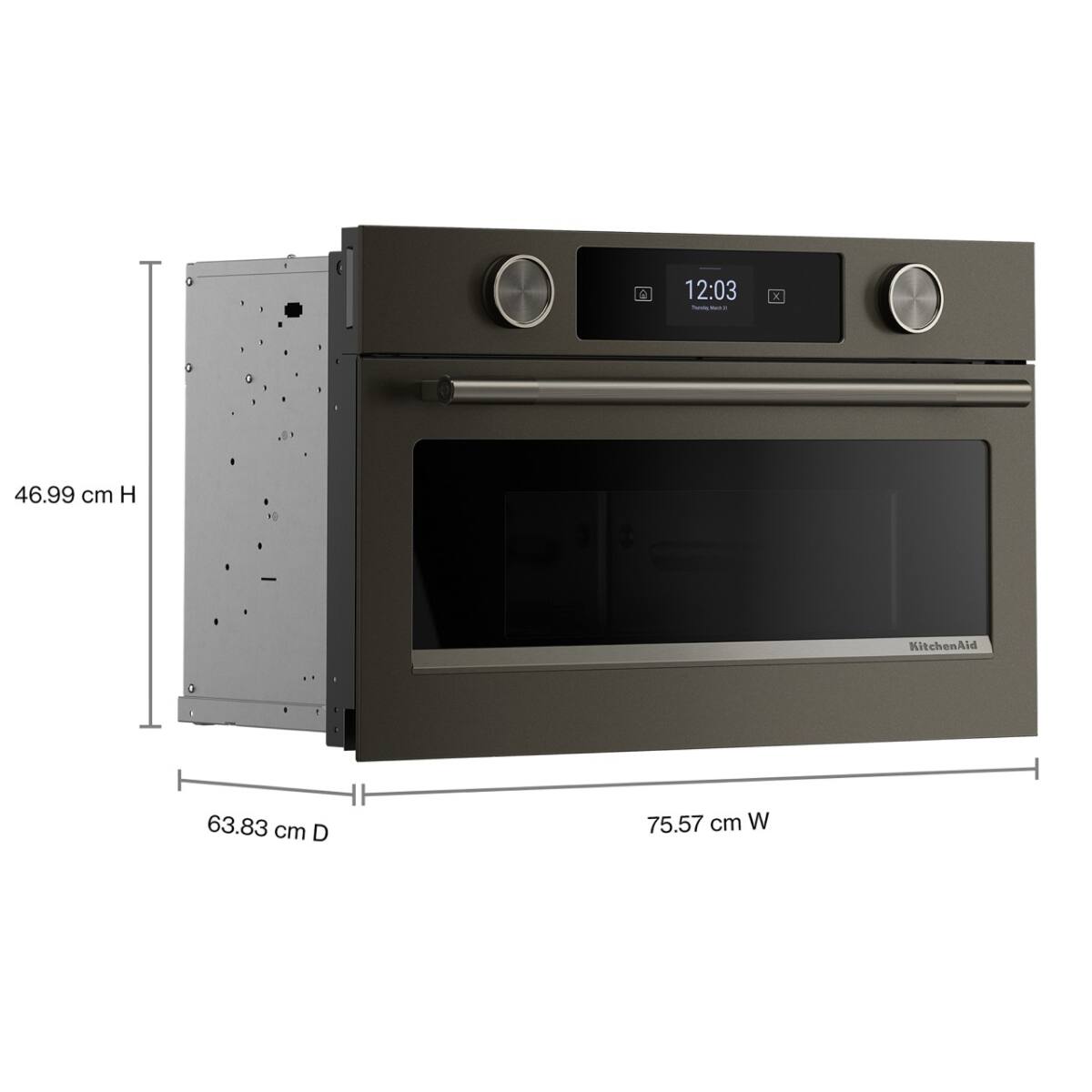 KitchenAid - 1.4 Cu. Ft. Built-In Microwave with Air Fry - Black Ore