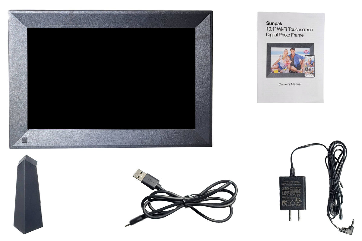 Sunpak - 10.1” Wi-Fi Touchscreen Digital Frame - Black