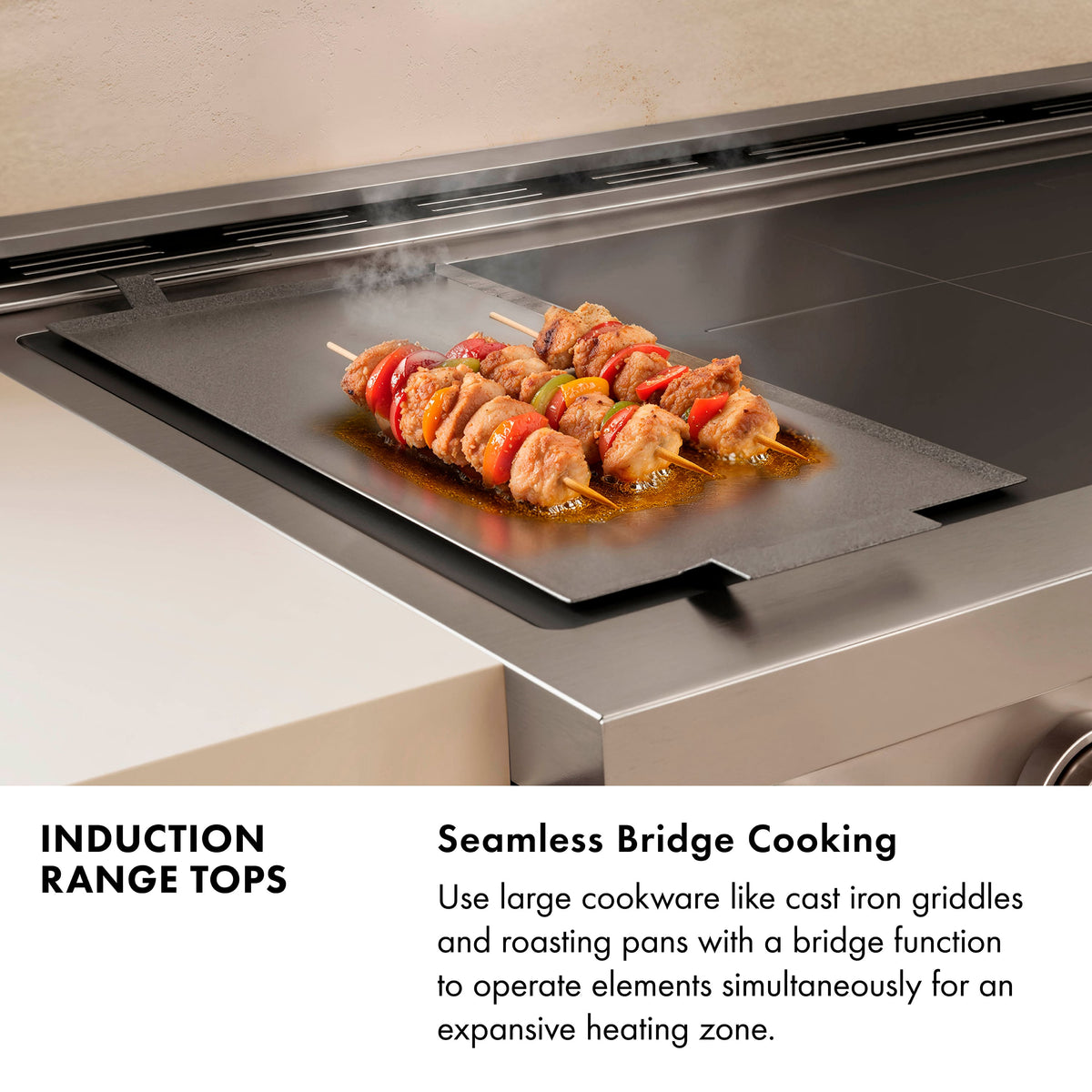 ZLINE - 30 in. Paramount Built-in Induction Rangetop with 4 Element Cooktop in Satin - Stainless Steel