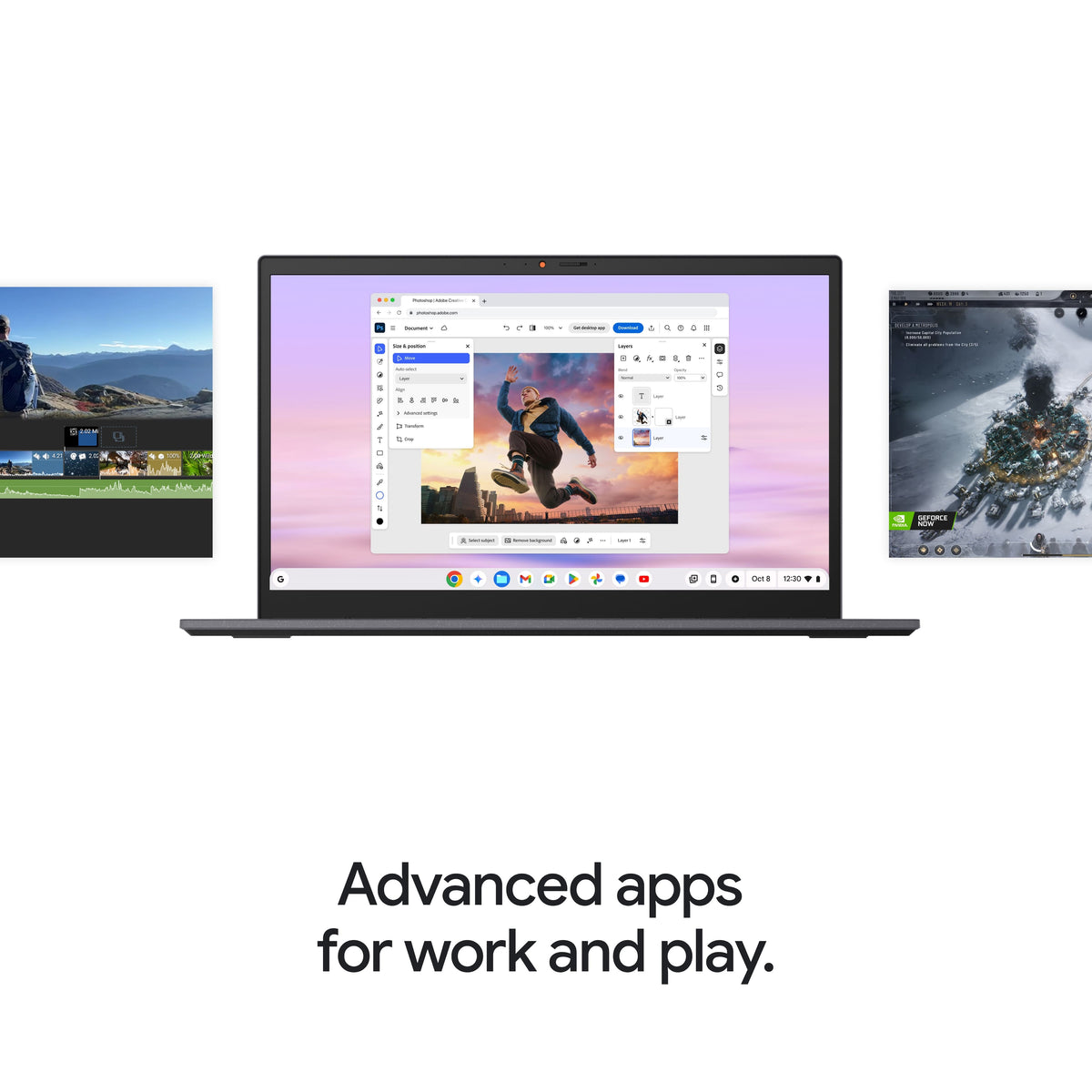 ASUS - CX14 14" FHD Chromebook Plus Laptop with Google AI - Intel Core 3 (2025) - 8GB Memory - 128GB Storage - Hunter Green