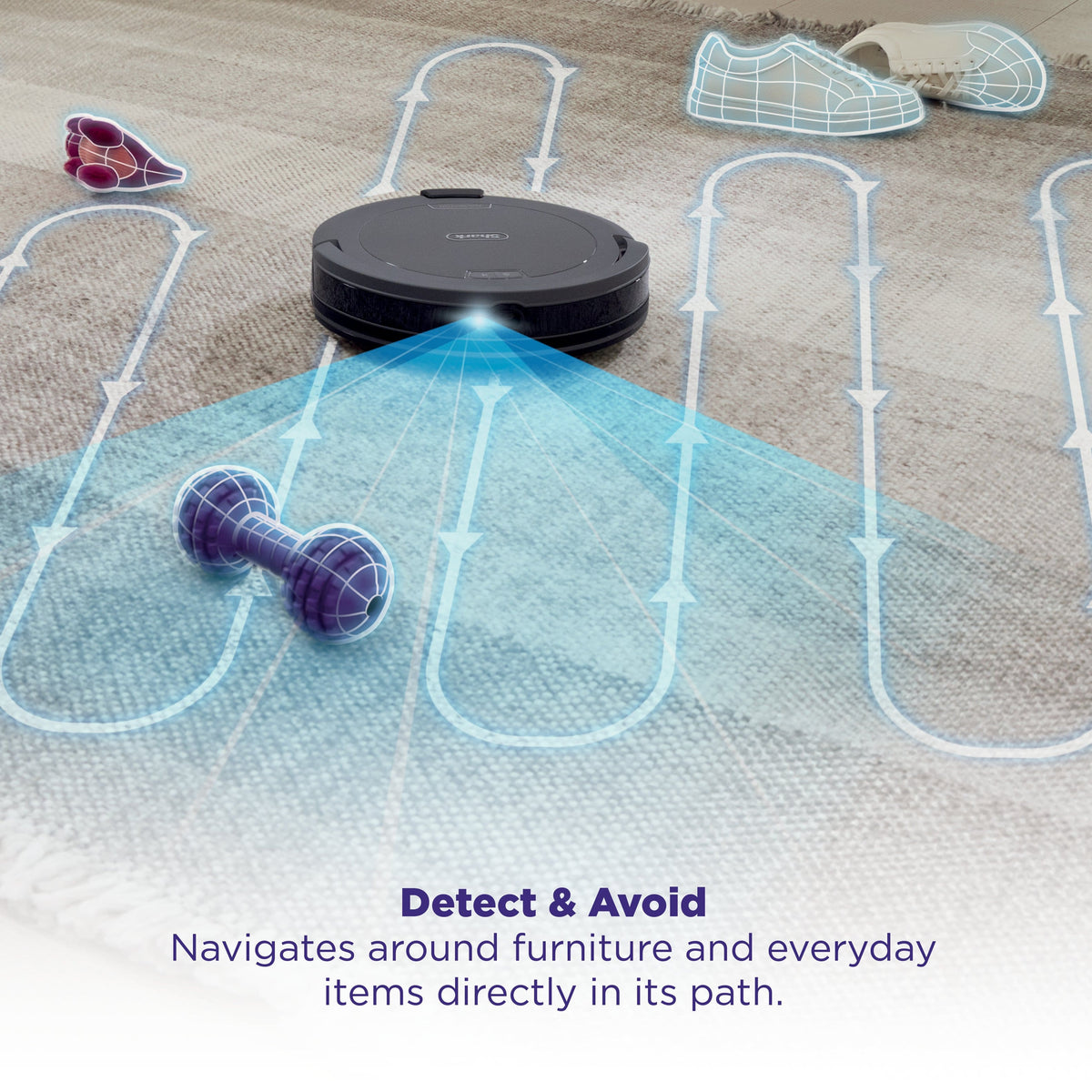 Shark - Navigator Robot Vacuum with SmartPath Navigation and Self-Cleaning Brushroll - Steel Grey