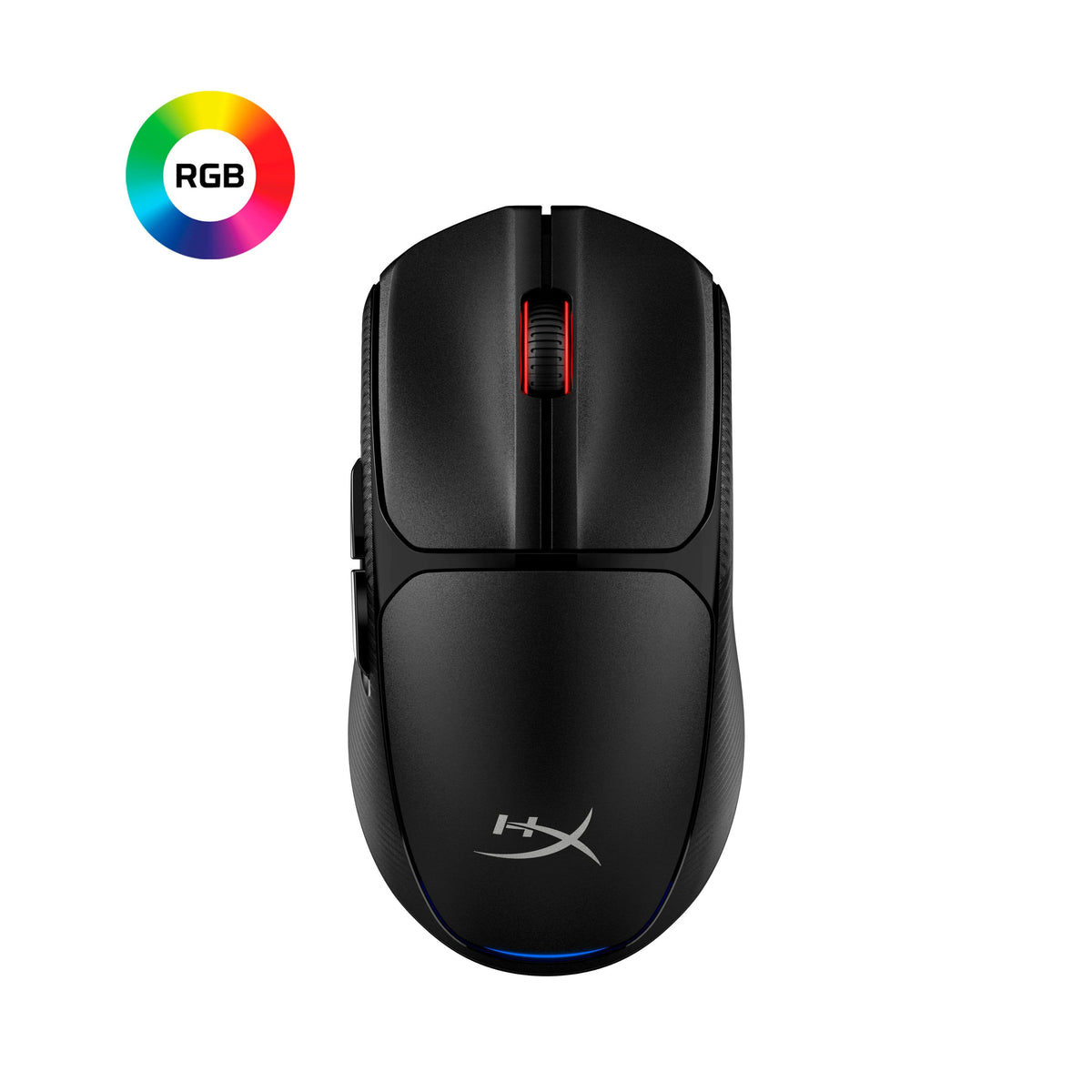 HyperX - Pulsefire Fuse Lightweight Wireless Optical Gaming Mouse with RGB Lighting - Wireless - Black