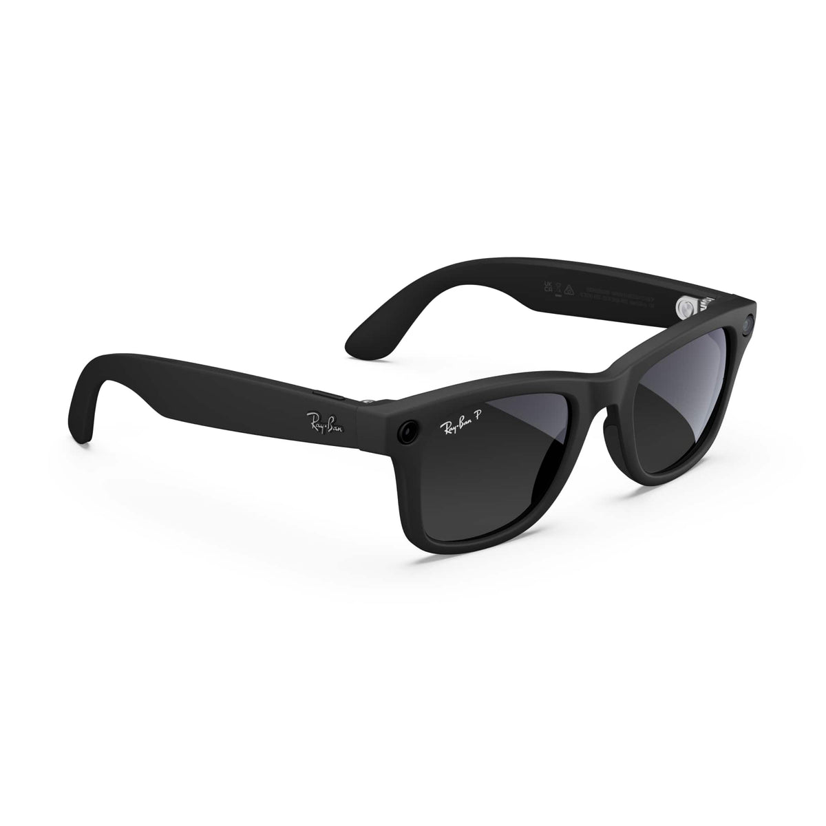 Ray-Ban Meta - Wayfarer (Gen 1) - 12 MP camera — Open Ear Speakers — Meta AI - Polarized Gradient Graphite Lenses - Matte Black
