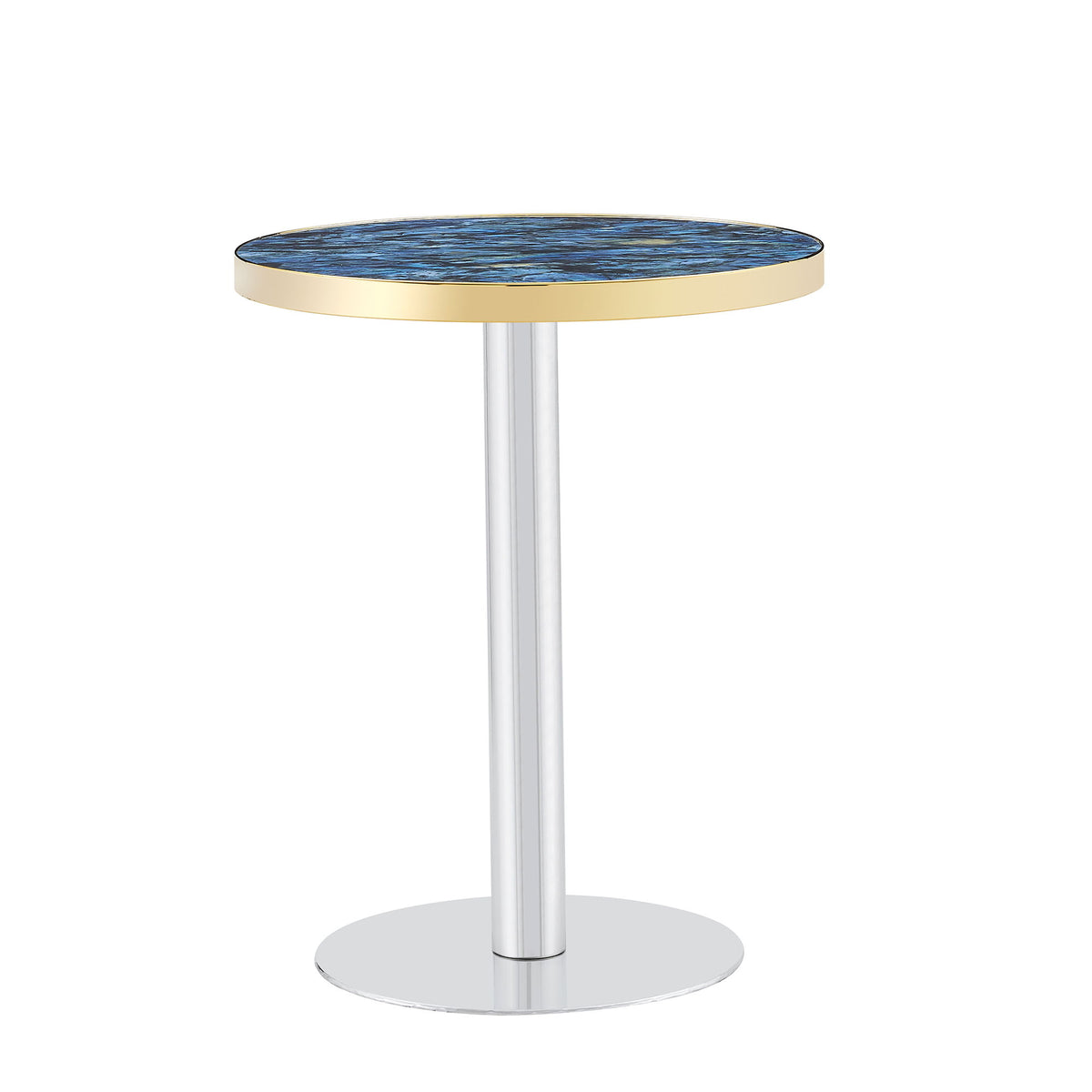 Mesa de bistró redonda moderna y elegante