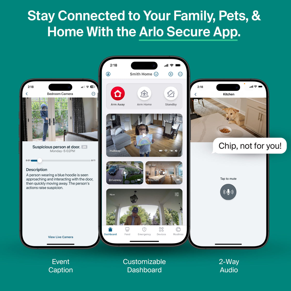 Arlo - Essential Pan Tilt Indoor Security Camera 2K - Wired Plug-In Powered, Privacy Mode, 1-Cam - White