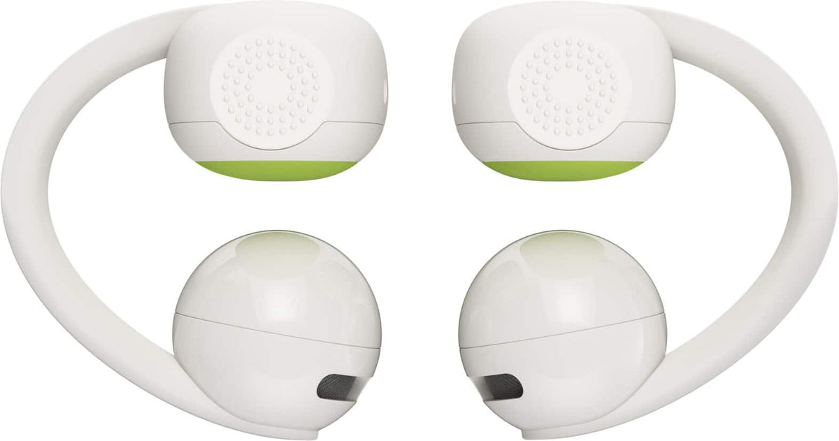 Bose - Sport Open Earbuds Wireless Bluetooth Open-ear Running Earbuds with Secure Fit, and IP54 Sweat Resistance - White Smoke