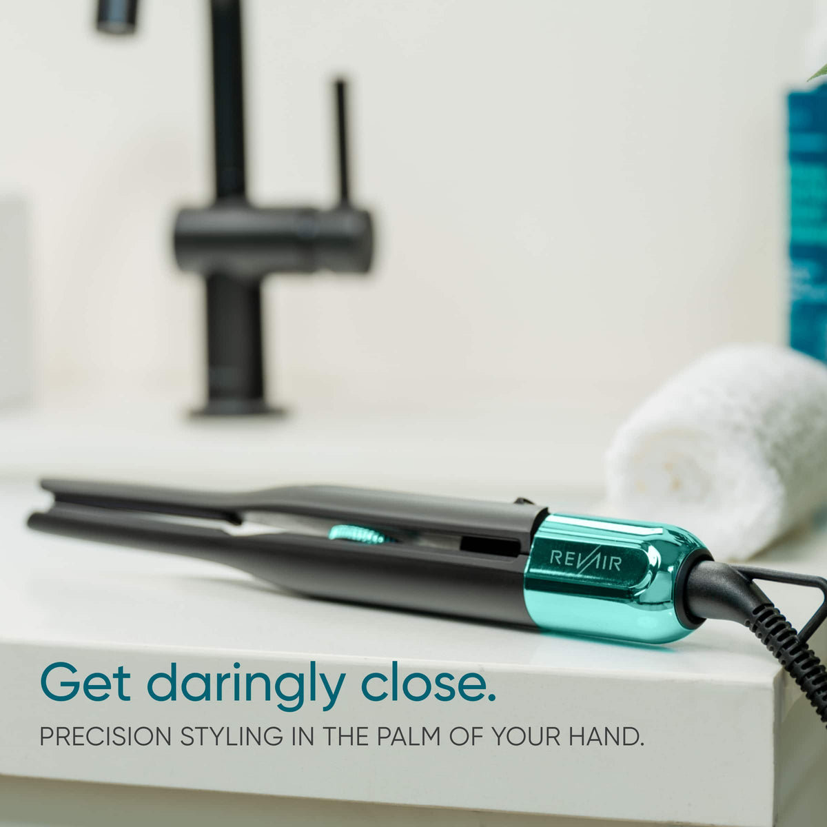 RevAir - Precision Root & Micro Edge Styler - 0.3 inch - Black & Teal