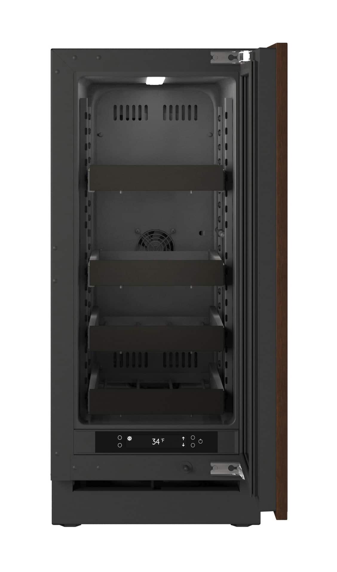 U-Line - 15"W. 2.8Cu.Ft. Built-In Beverage Center - Panel Ready - Integrated Solid