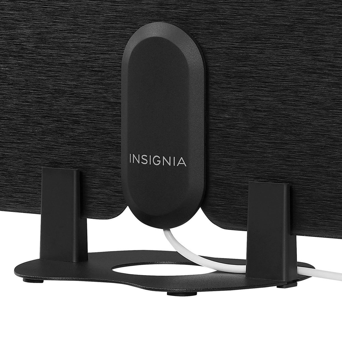 Insignia™ - Amplified Ultra-Thin Indoor HDTV Antenna with 60-Mile Range - Black/White