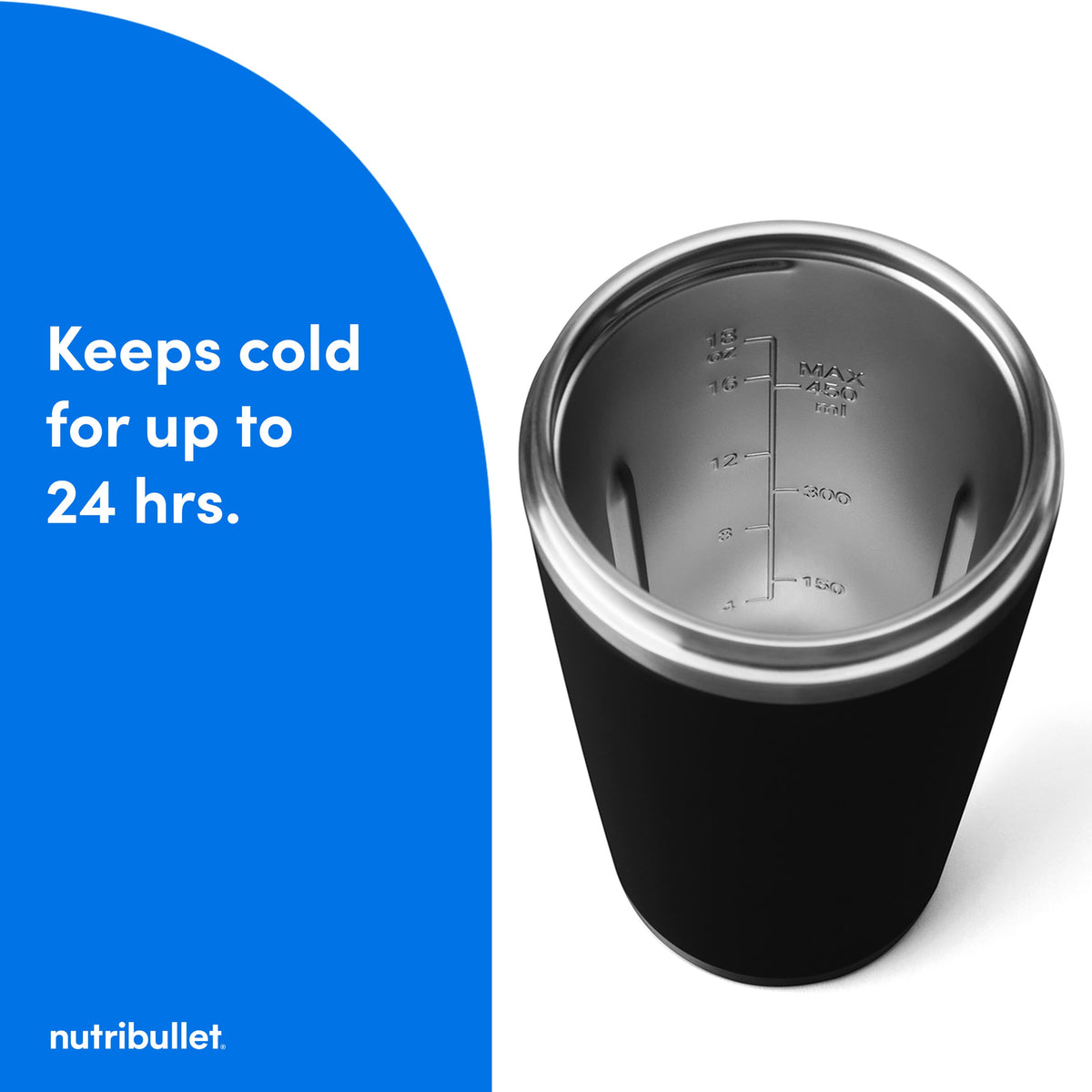 NutriBullet - Flip Insulated Portable Blender - Black