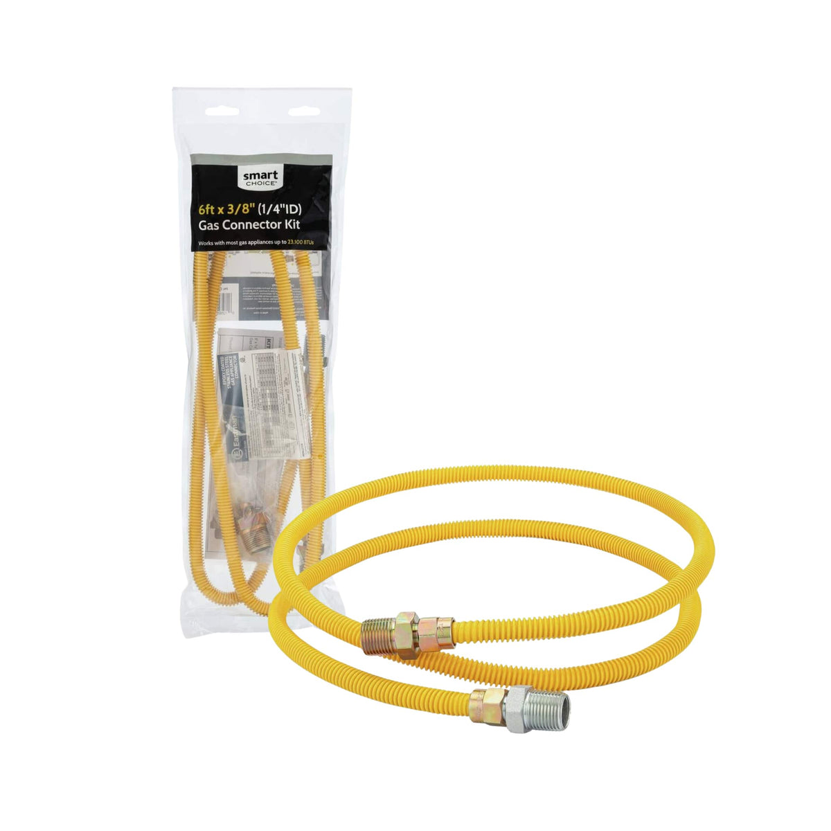 Smart Choice - 6' X 3/8" Gas Connector Kit