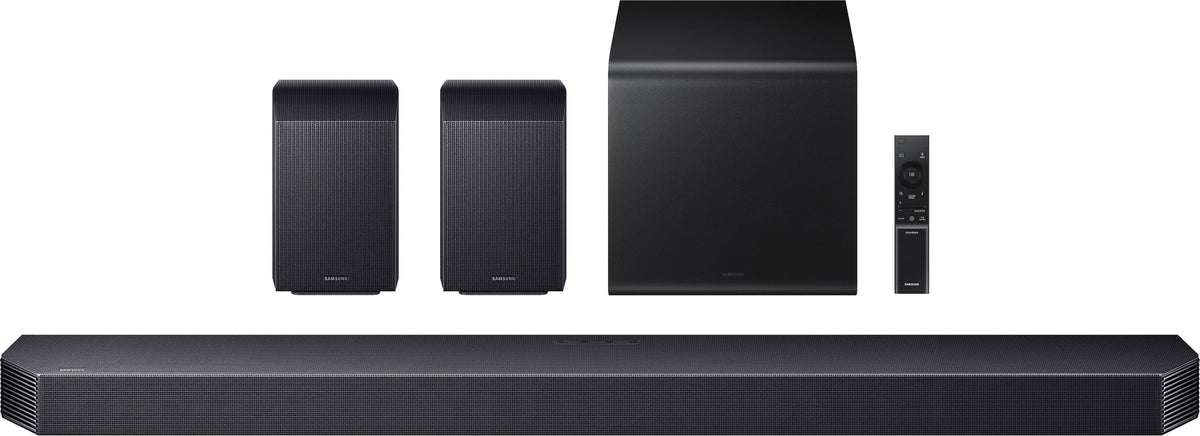 Samsung - Q-Series Soundbar HW-Q930F 9.1.4 ch w/ Subwoofer + Rear Speaker - Titan Black