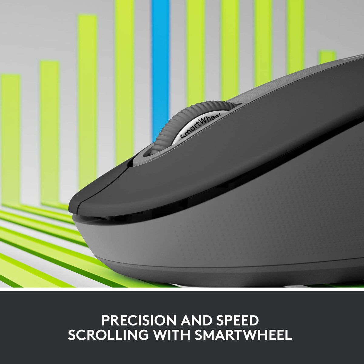 Logitech - Signature M650 L for Business Wireless Optical Mouse For Large Sized Hands - Wireless - Graphite
