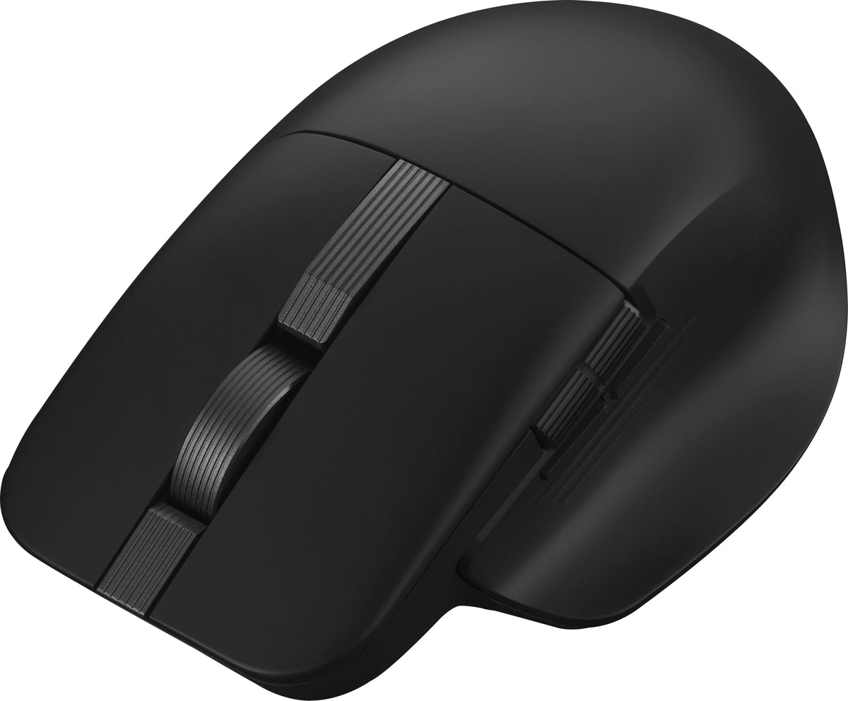 ASUS - ProArt MD301 Optical Ergonomic Mouse with Hot-Swappable Switches and SmartShift Scroll Wheel - Wireless - Black