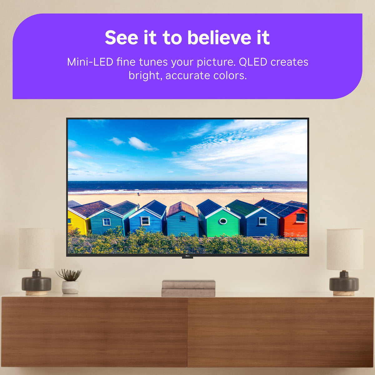 Roku - 75" Class Plus Series 4K QLED Mini-LED Smart RokuTV (2026)