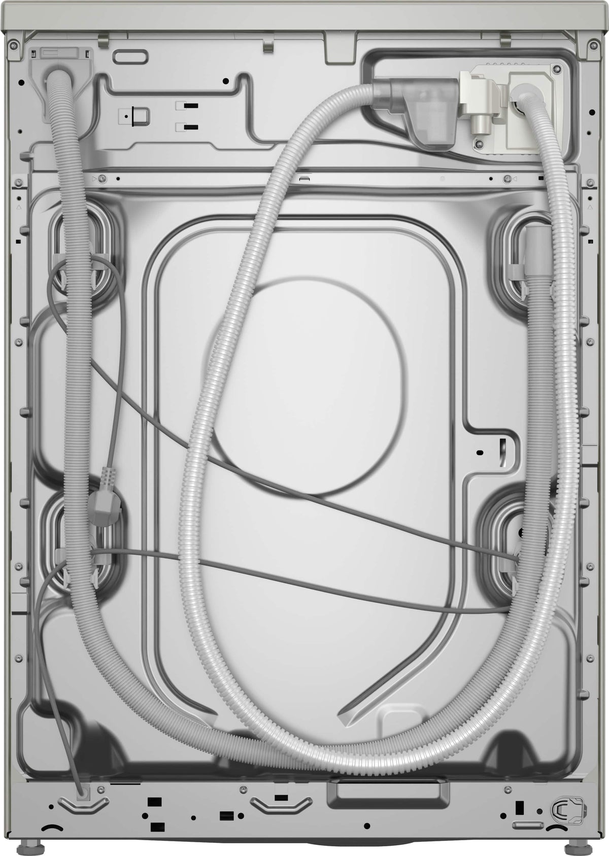 Bosch - 800 Series 2.4 Cu. Ft. High-Efficiency Stackable Smart Front Load Washer with Steam and 4D Wash System - Pearl steel