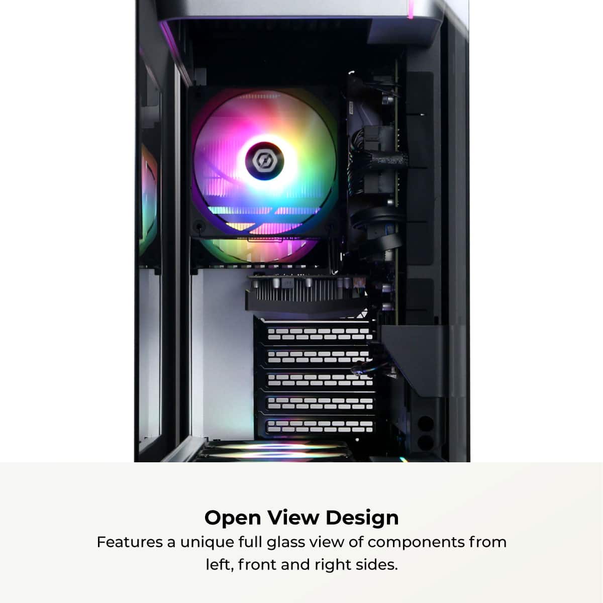 CyberPowerPC - Gaming Desktop - AMD Ryzen 5 8400F - NVIDIA GeForce RTX 3050 6GB - 16GB DDR5 - 1TB PCIe 4.0 SSD Storage - Black