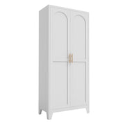 Shapely Doors Cabinet, Metal Storage Cabinet With Doors And Adjustable Shelves