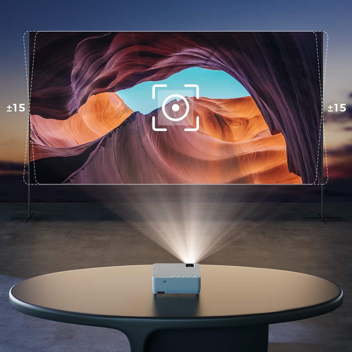 Vankyo - Leisure 470 Pro Native 1080P Wireless Single LCD Mini Projector - White