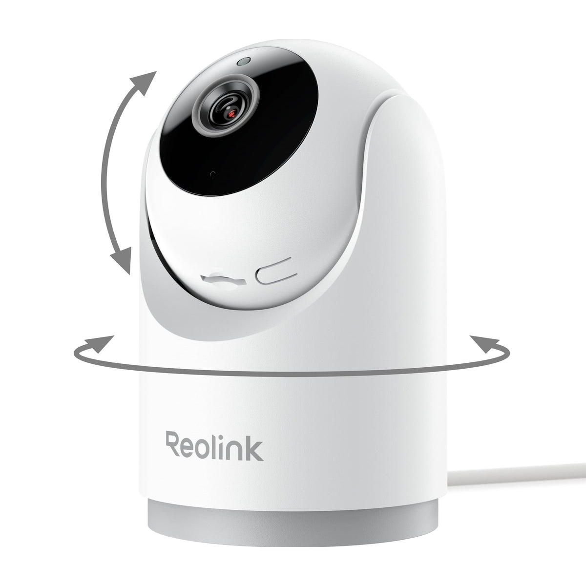 Reolink - E331 2K+ 5MP Indoor Camera Wired Wi-Fi Pan Tilt Baby + Pet Monitor Camera with Auto-Tracking and Cry Detection - White