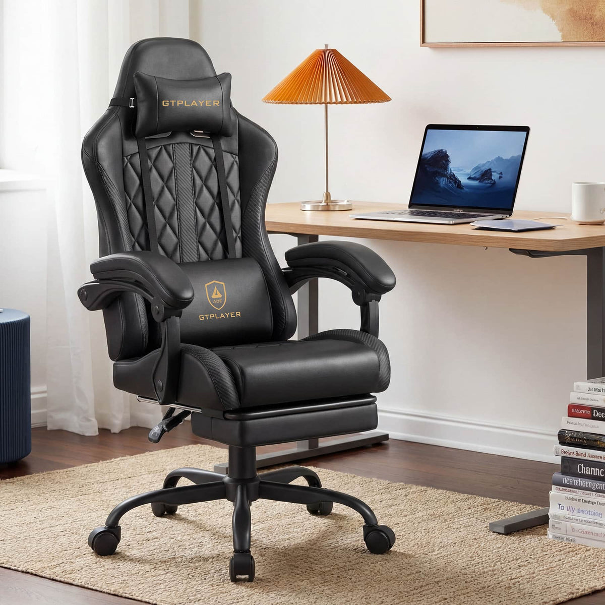 GTPlayer - Ergonomic Gaming Chair - Black