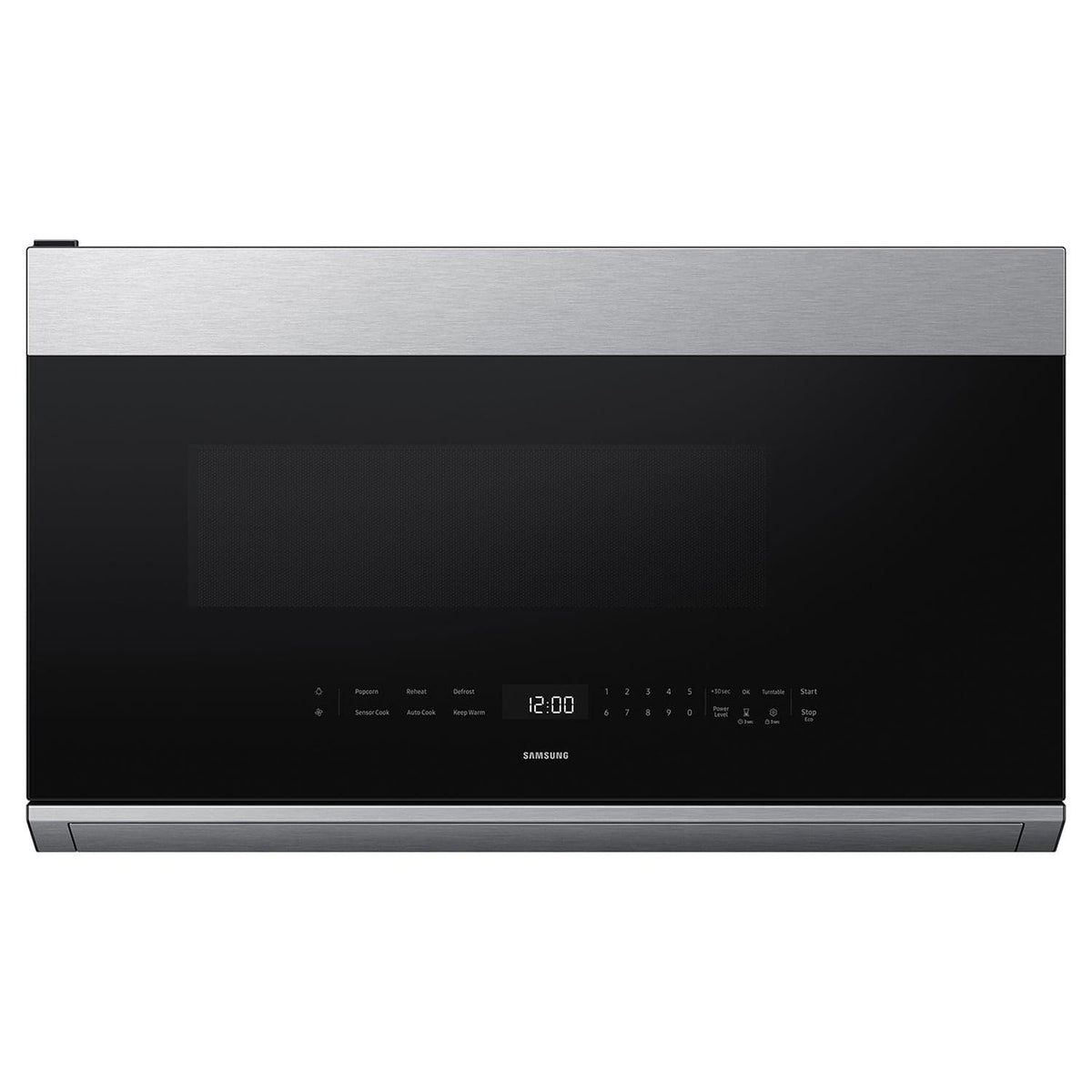 Samsung - 2.1 cu. ft. Smart Over-the-Range Microwave with Dual Vent Technology - Stainless Steel