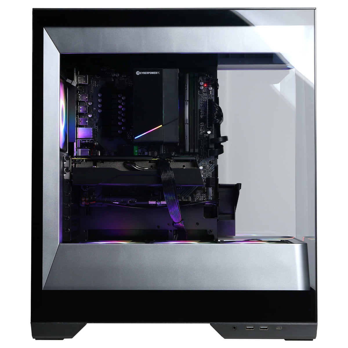 CyberPowerPC - Gaming Desktop - AMD Ryzen 7 8700F 2024 - AMD Radeon RX 9060 8GB - 16GB DDR5 Memory - 1TB SSD Storage - Black