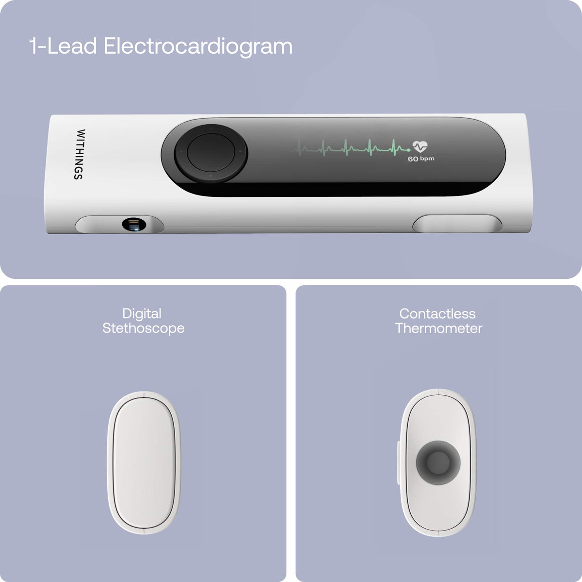 Withings - BeamO 3-in-1 Health MultiScan - Silver