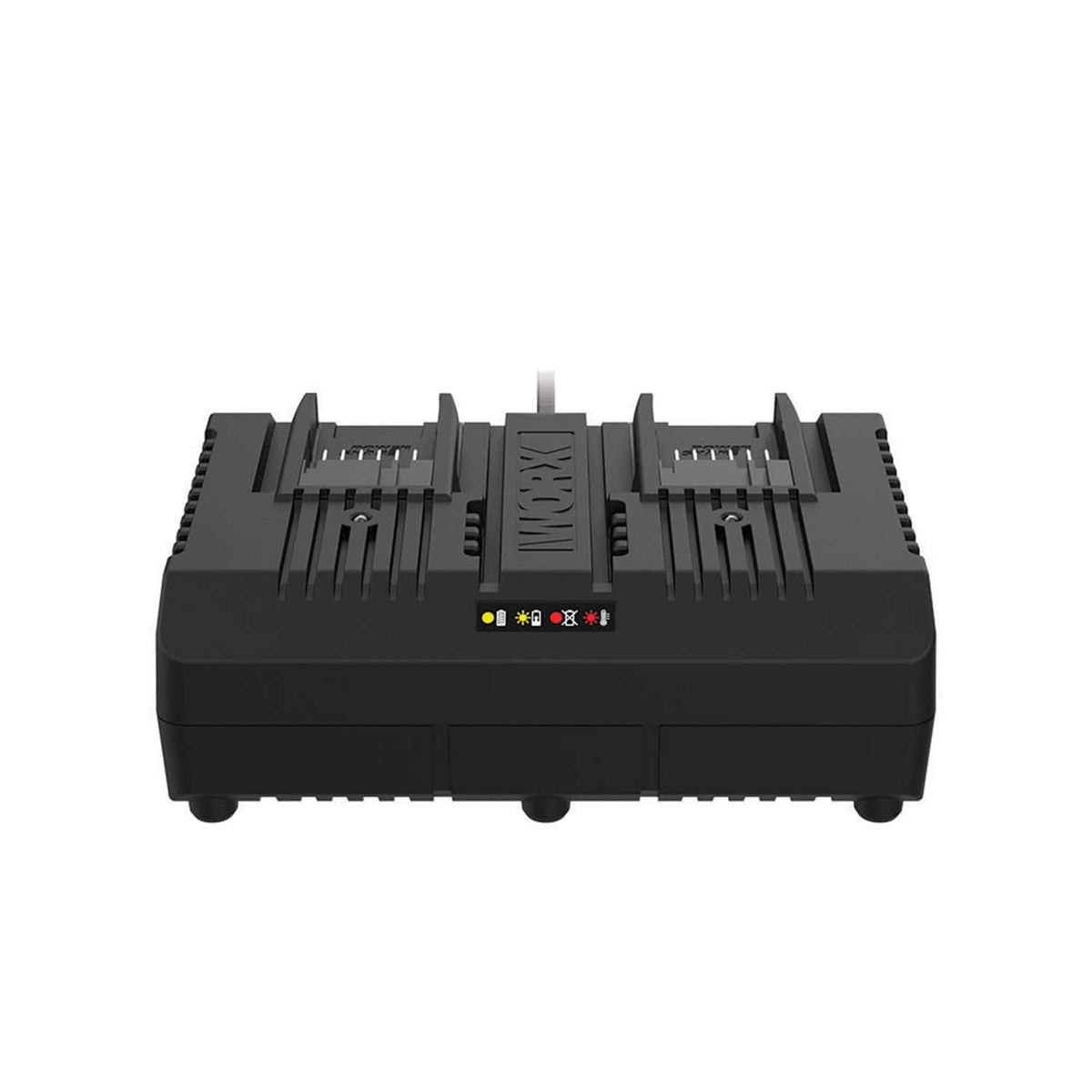 WORX - 20V Power Share Li-ion 1-Hour Dual Port Quick Charger - Black