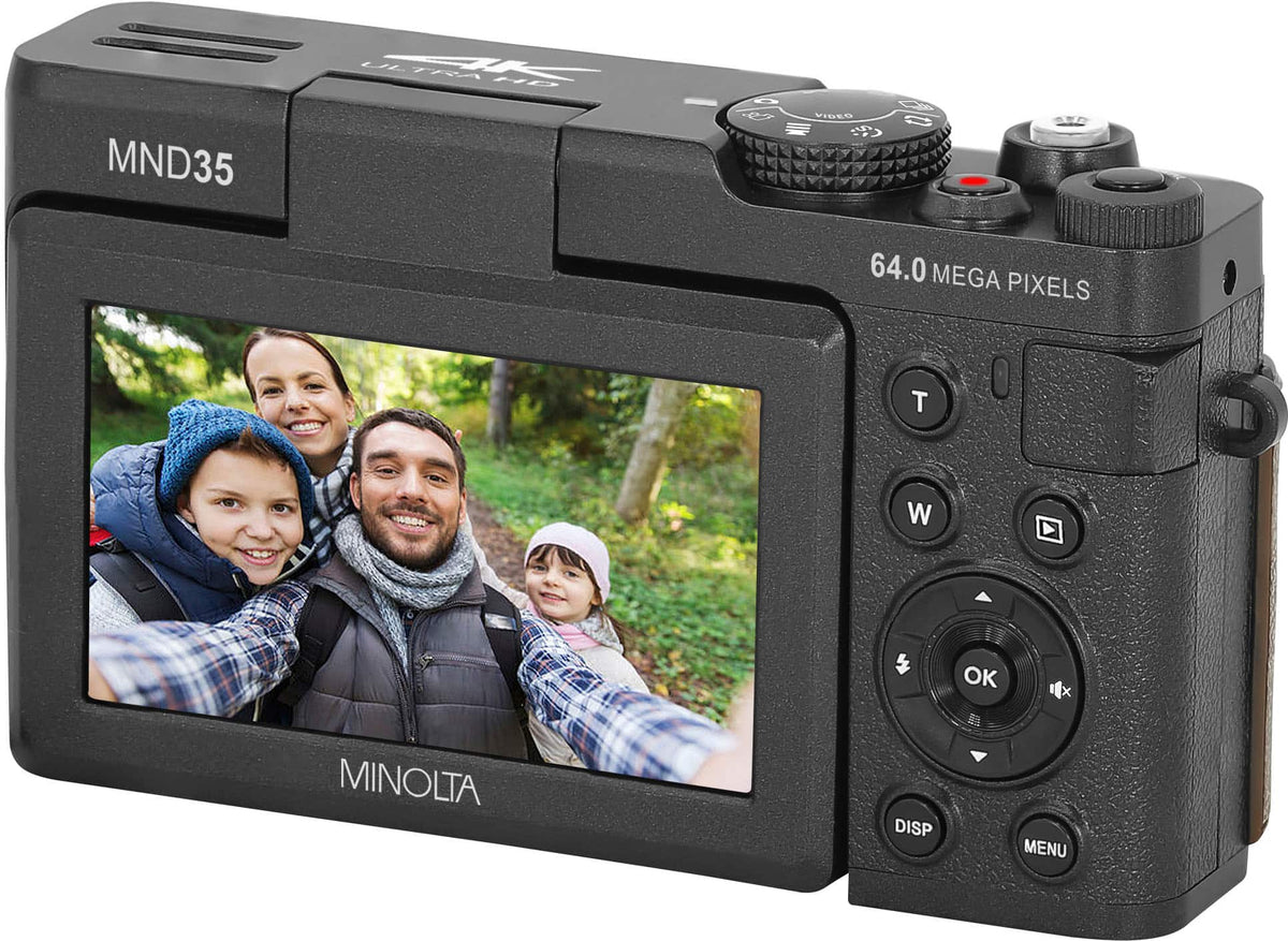 Minolta - MND35 64.0 Megapixel 4K Video Digital Camera - Black