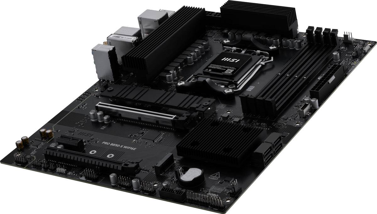 MSI - PRO B850-S WIFI6E(Socket AM5) AMD B850 ATX DDR5 Wi-Fi 6E Motherboard - Black