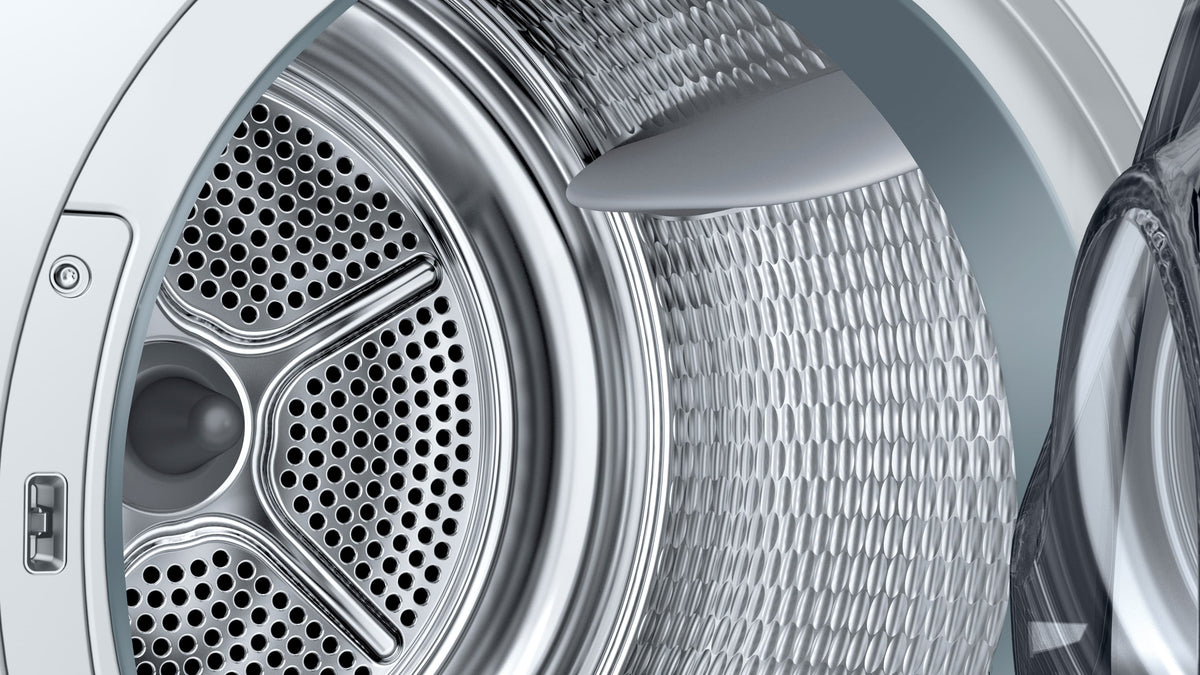 Bosch - 500 Series 4 Cu. Ft. Stackable Smart Electric Dryer with Self-Cleaning Condenser - White