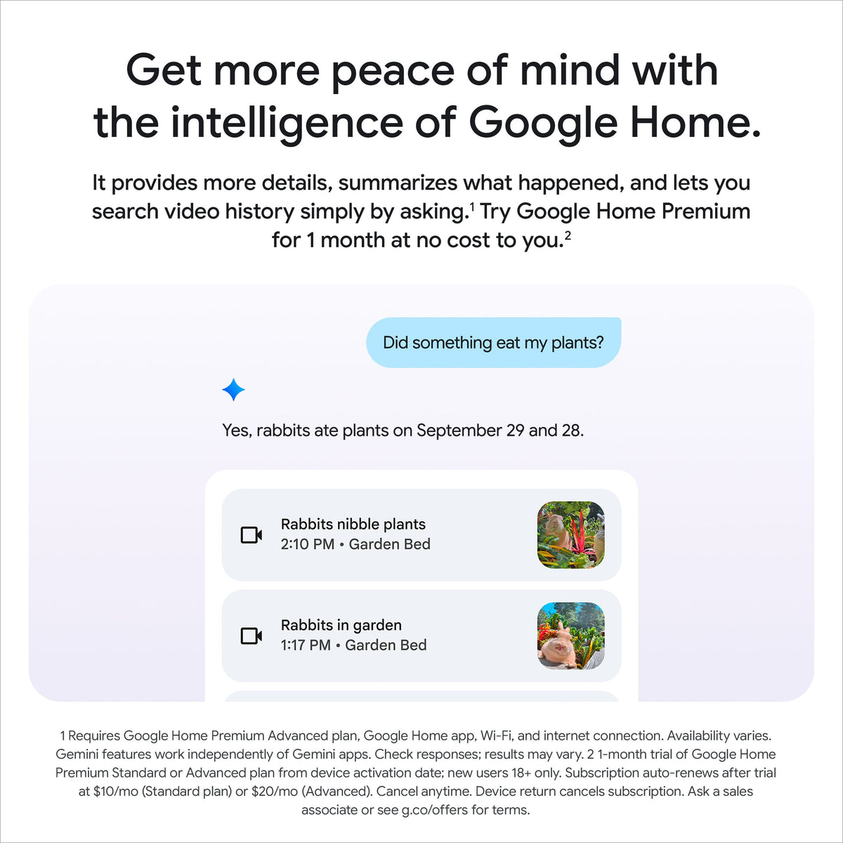 Google - Nest Cam Outdoor (wired, 2nd gen) - 2K Video and Gemini - 1-Pack - Snow