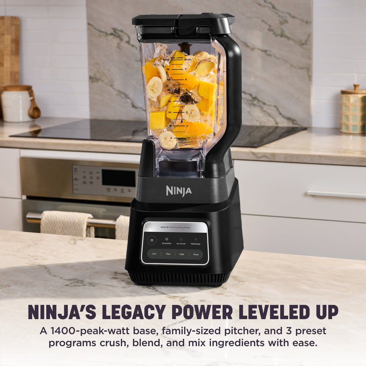 Ninja - TotalCrush Professional Blender with Auto-iQ - Velvet Tide