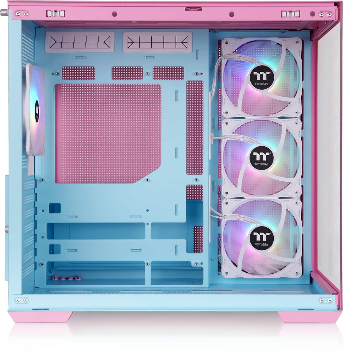 Thermaltake - View 380 TG ARGB ATX Mid-Tower PC Case - Bubble Pink