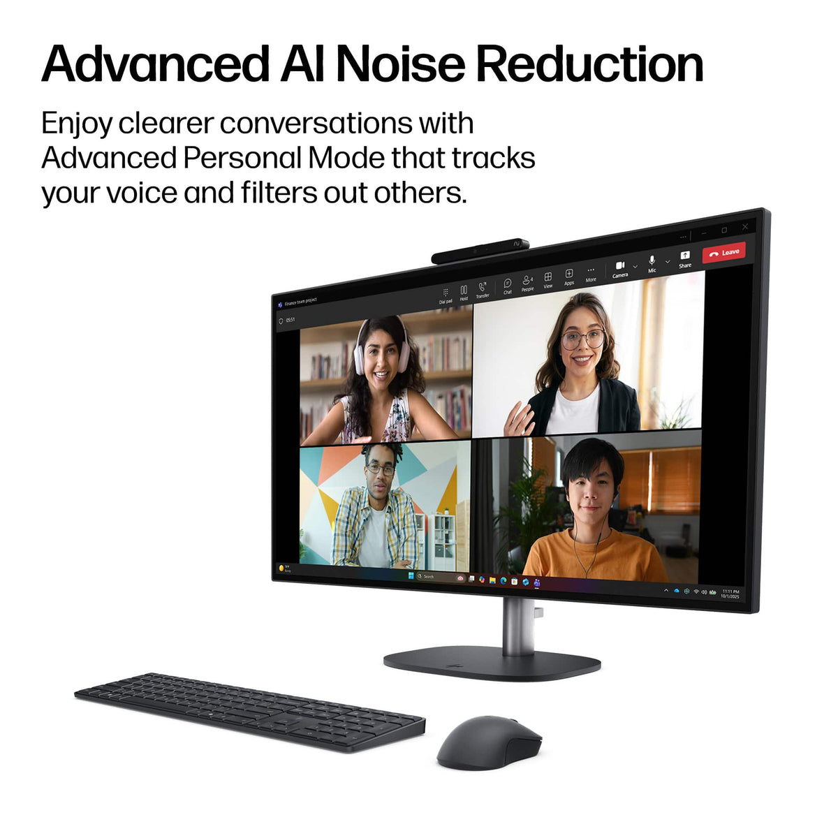 HP - OmniStudio X 27" QHD All-in-One w/ Adjustable Height - Intel Core Ultra 5 325 - 16GB Memory - 512GB SSD - Copilot+ PC - Eclipse Gray