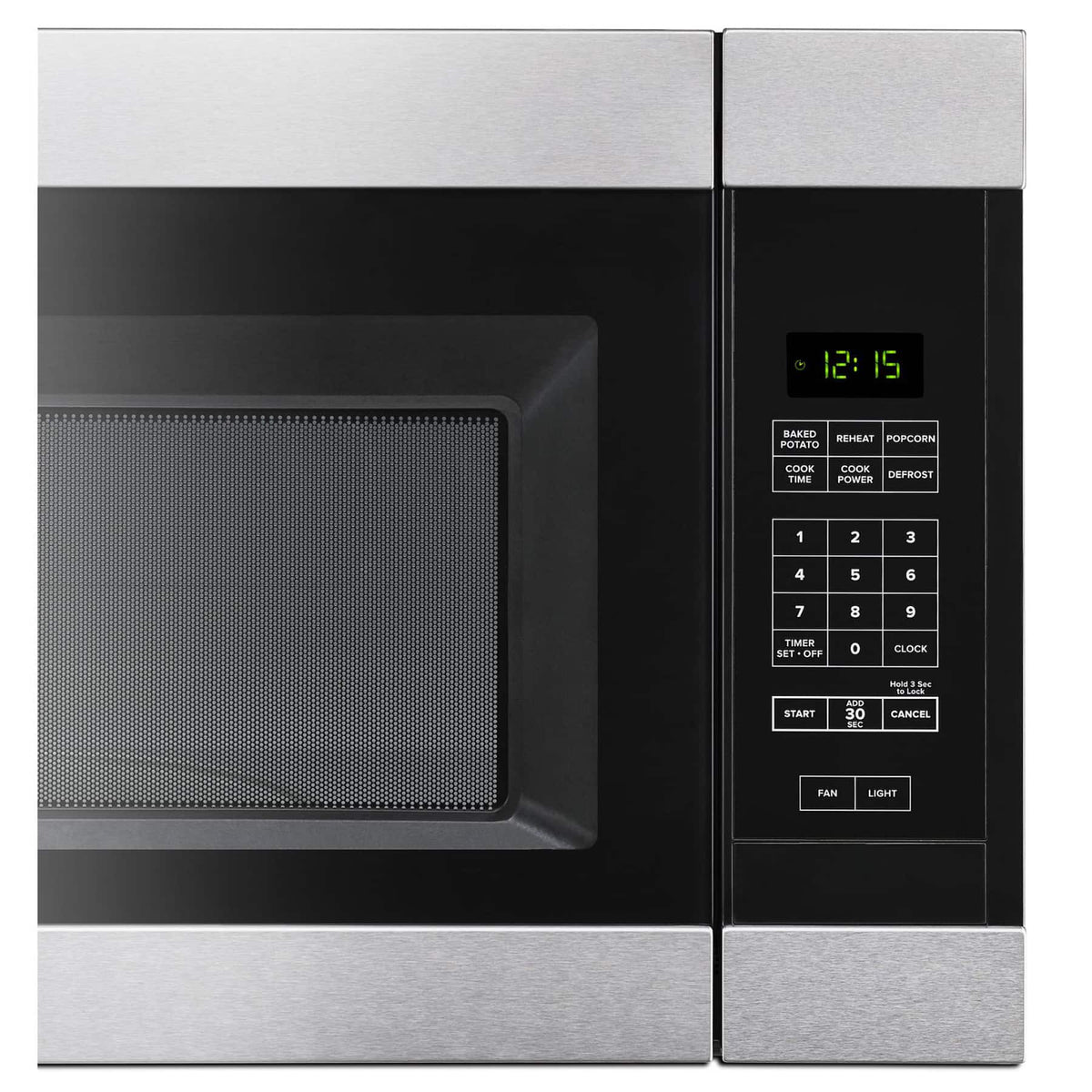 Amana - 1.6 Cu. Ft. Over-the-Range Microwave with Add 0:30 Seconds - Stainless Steel