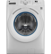 GE - 4.6 Cu. Ft. High-Efficiency Stackable Smart Front Load Washer with Microban Antimicrobial Technology - White