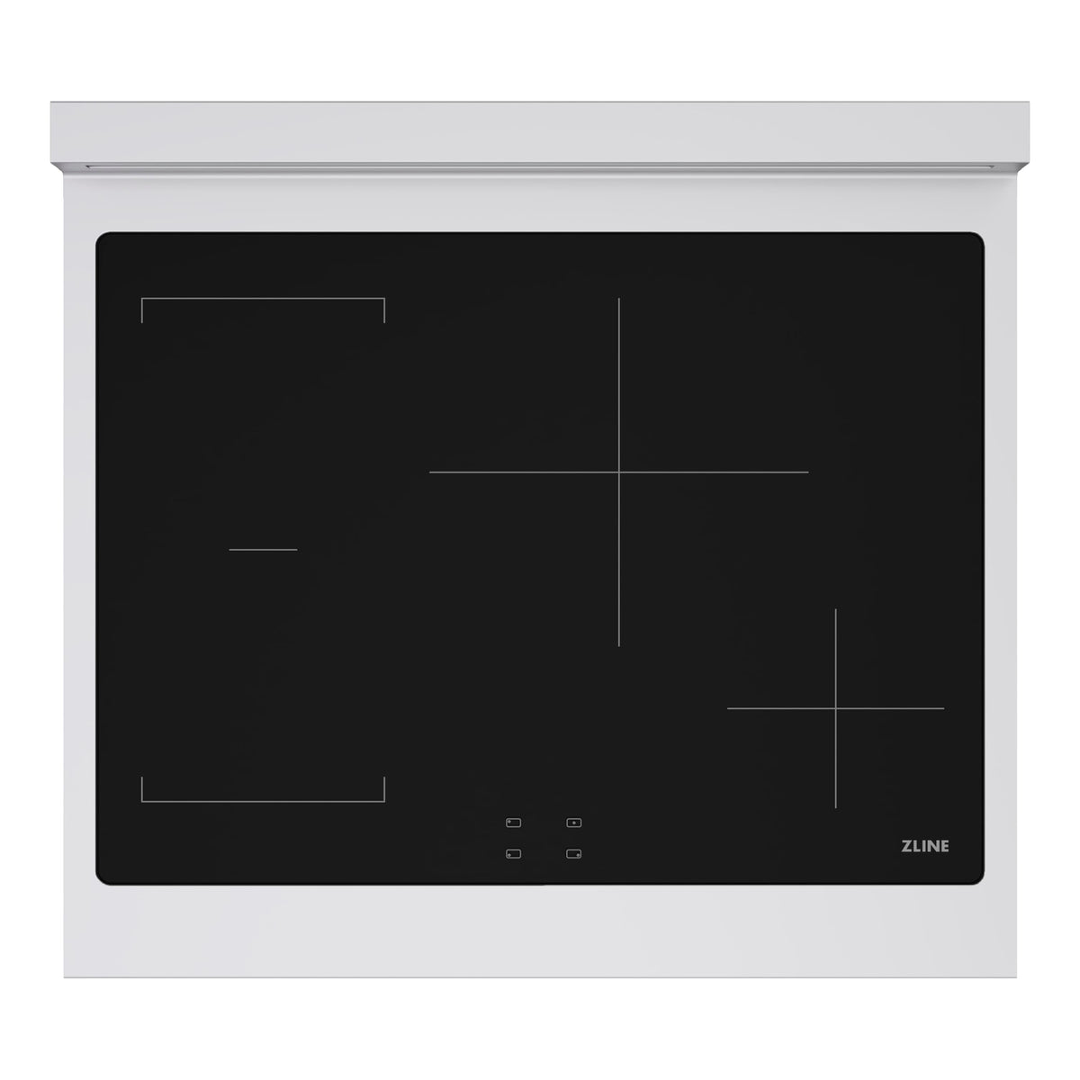 ZLINE - Autograph 30 in. Paramount Built-in Induction Rangetop with 4 Elements and Matte Black Accents - Stainless Steel