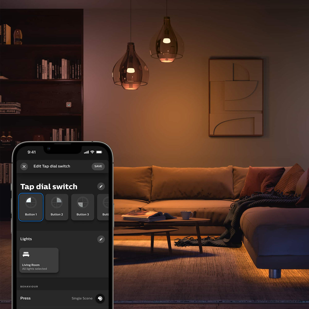 Philips - Hue Tap Dial Switch - Black