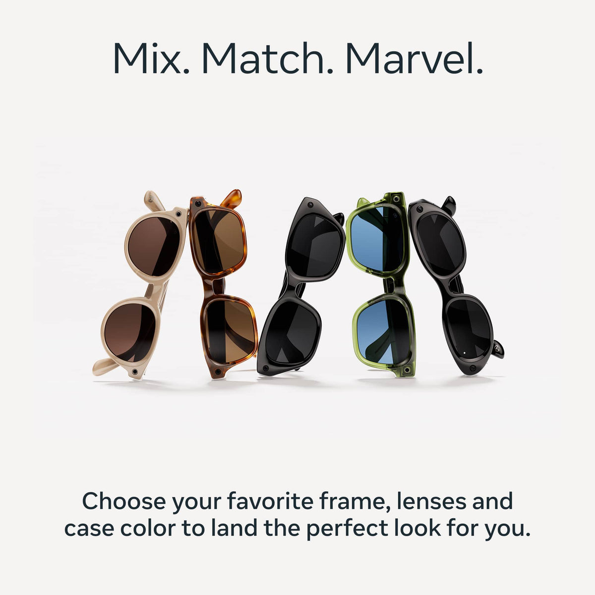 Meta - Glasses Capri, Smart Frame, AI Glasses with Camera - Clear Lenses - Espresso Tortoise