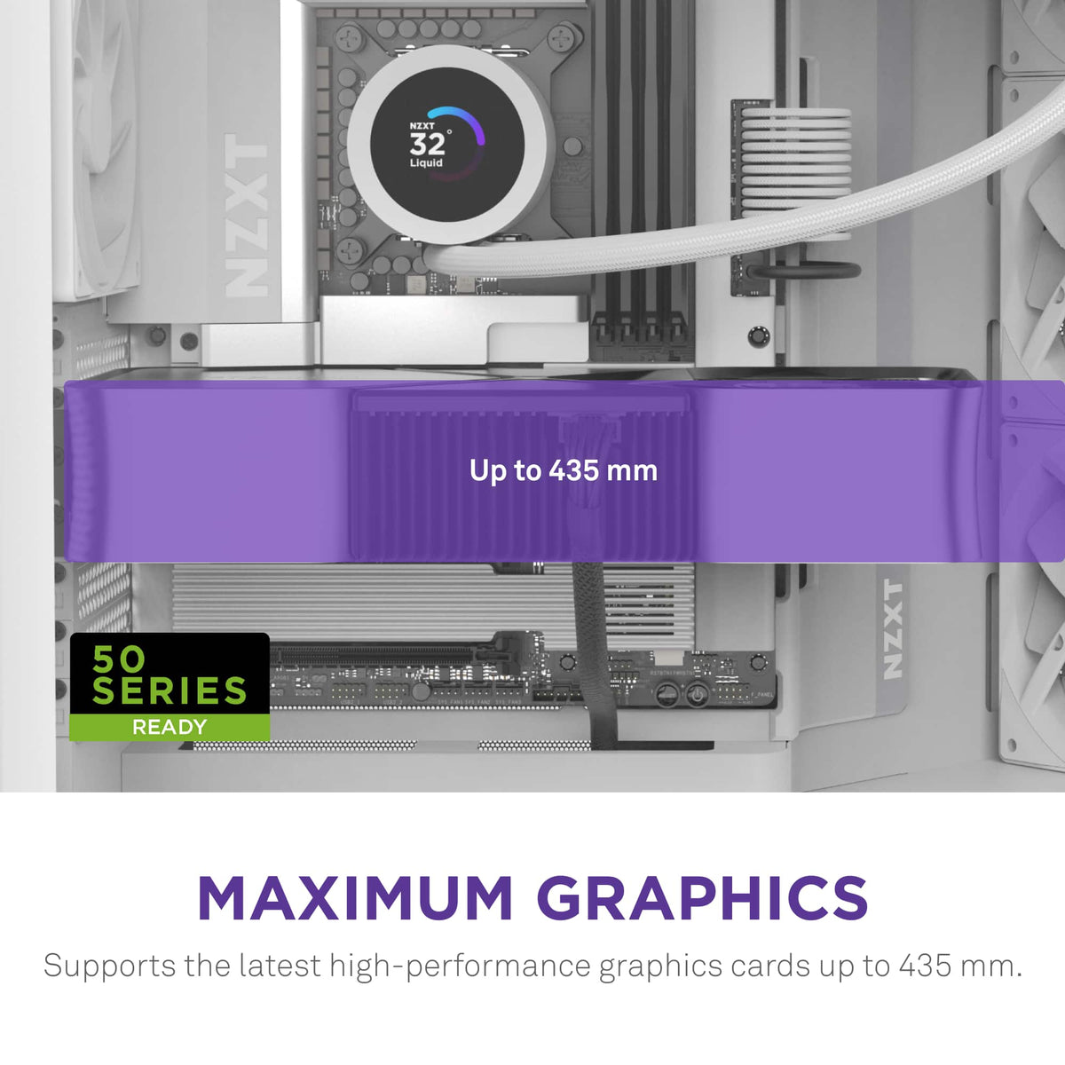 NZXT - H9 Flow 2025 ATX Mid-Tower Dual-Chamber PC Case - White