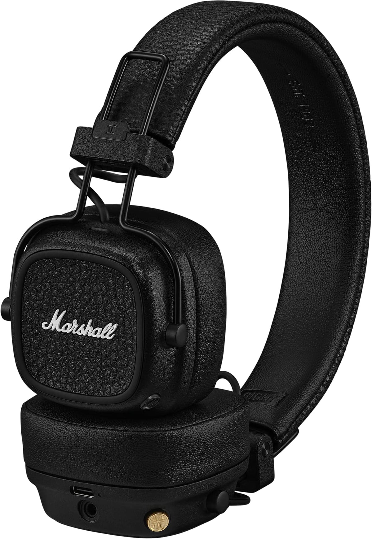 Marshall - Major V Wireless On-Ear Bluetooth Headphones with Lightweight Foldable Design and Microphone for Calls - Black