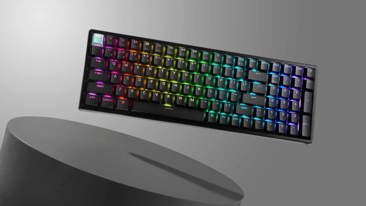 Keychron - K4 HE Custom 96% Wireless Hall Effect Mechanical Switch Gaming Keyboard with Programmable QMK Launcher Software - Black