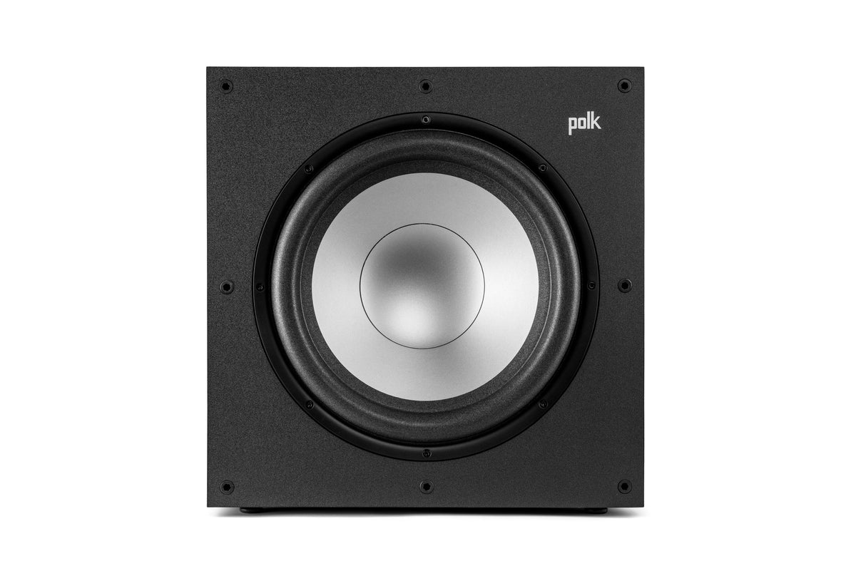 Polk Audio - Monitor XT12 12" 100W Class A/B Amplifier Subwoofer - Midnight Black